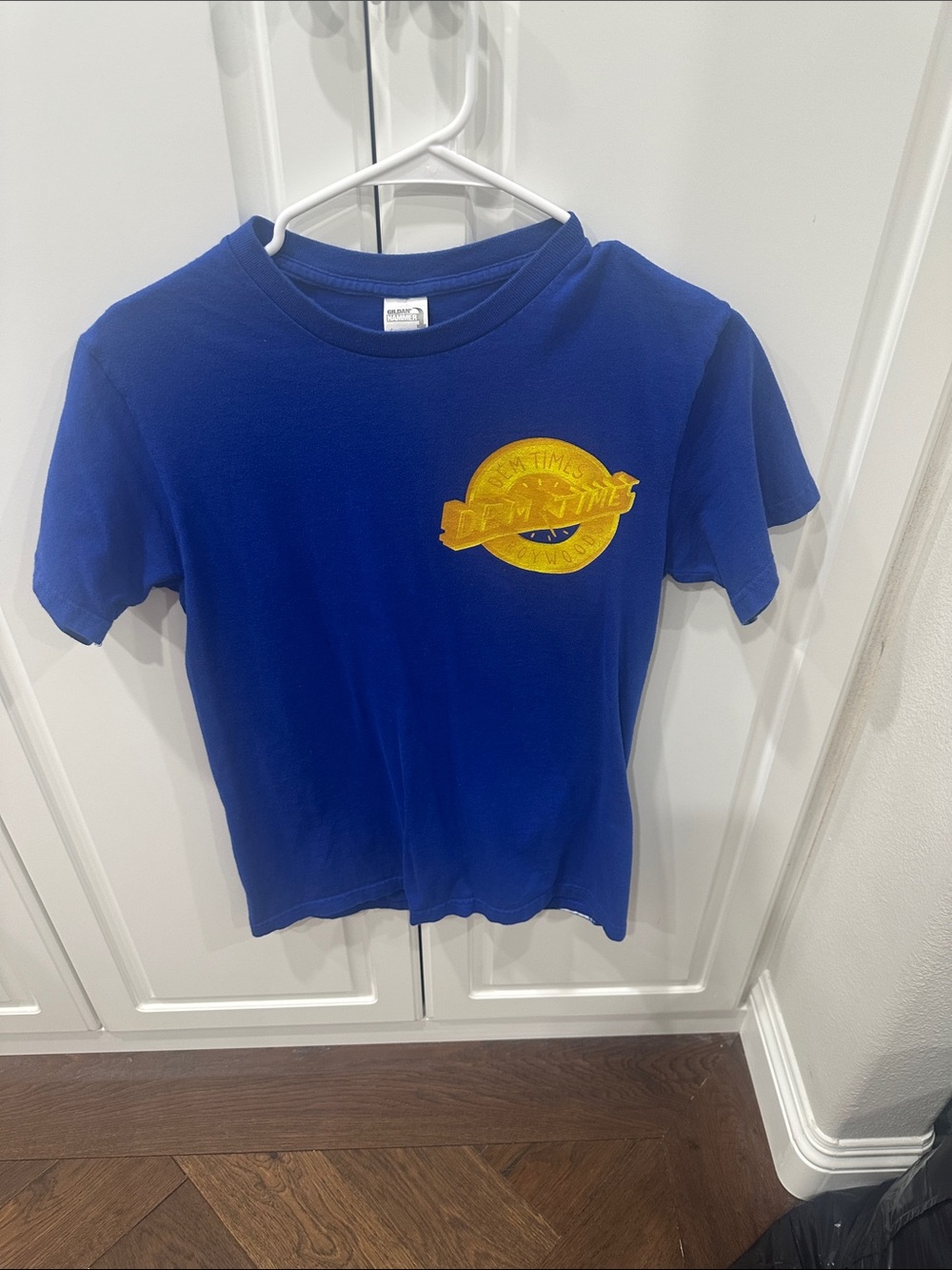 Boys Royal Blue Short Sleeve Tee with Yellow Emblem
